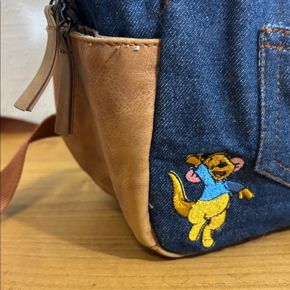 Disney Winnie The Pooh Denim Overall Mini Backpack - Picture 4 of 15